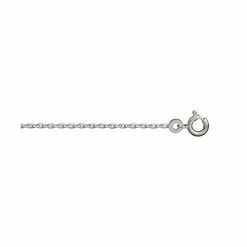 Chaîne Forçat 1.5mm 60cm Argent Rhodié