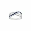 Bague En Or Blanc Et Saphirs 0.4ct -Swarovski Boutique 09PA460GS