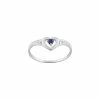 Bague En Or Blanc Et Saphir -Swarovski Boutique 09PG16GS