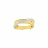 Bague En Or Jaune, Rhodium Et Diamants 0.015ct -Swarovski Boutique 0ZA632BB4