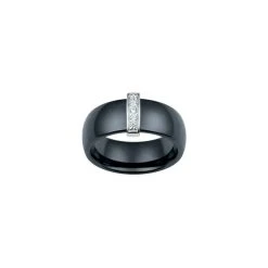 Bague Ceranity En Céramique, Argent Et Oxyde De Zirconium