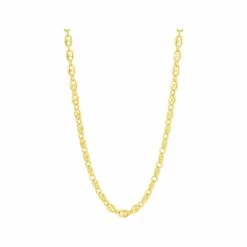 Chaîne Grain De Café En Plaqué Or, 50cm