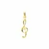 Pendentif Clef De Sol En Plaqué Or -Swarovski Boutique 106184 rbz