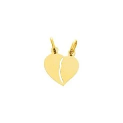 Pendentif Coeur En Plaqué Or