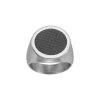 Bague Phebus En Acier Et Carbone