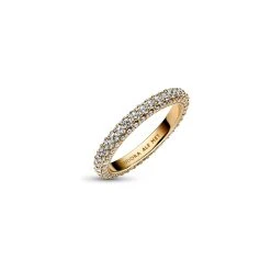 Bague Pandora Timeless Rang Pavée En Métal Doré -Swarovski Boutique 162627C01 V3 RGB