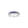 Bague En Or Blanc, Saphir Et Oxyde De Zirconium -Swarovski Boutique 197378 S1 rbz