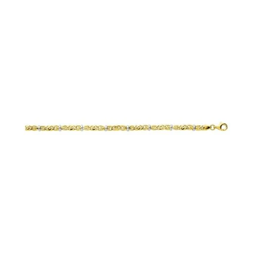 Chaîne Fantaisie En Or Jaune Et Or Blanc -Swarovski Boutique 2236G rbz