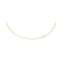 Chaîne Avvolto Réversible En Or Jaune Et Or Blanc