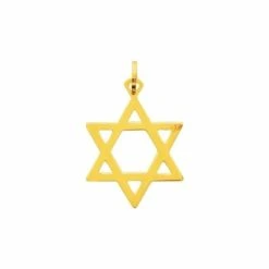 Pendentif Étoile De David En Or Jaune