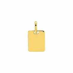 Pendentif Rectangle En Or Jaune