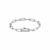 Bracelet Ti Sento En Argent Rhodié, Maille Forçat -Swarovski Boutique 2936ZI 1