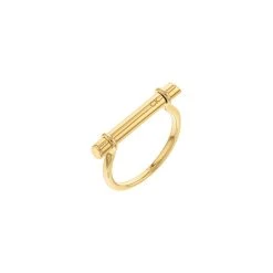 Bague Calvin Klein Sculptural En Métal Doré, Taille 52