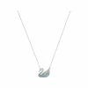 Pendentif Swarovski Iconic Swan En Métal Rhodié Et Cristaux Swarovski