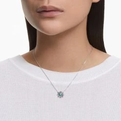 Pendentif Swarovski Sunshine En Métal Rhodié Et Cristaux Swarovski -Swarovski Boutique 5642963 3 sw