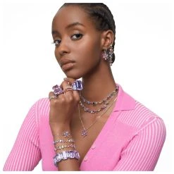 Pendentif Swarovski Gema En Métal Rhodié Et Cristaux Swarovski -Swarovski Boutique 5662493 4 SK