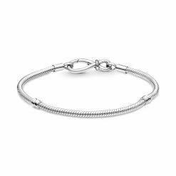 Bracelet Pandora Moments, Maille Serpent Nœud De L'infini En Argent, 20cm -Swarovski Boutique 590792C00 02 1