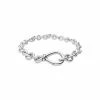 Bracelet Pandora Passions Chaîne Nœud Infini Imposant En Argent, 16 Cm -Swarovski Boutique 598911C00 RGB