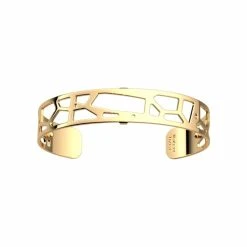 Bracelet Manchette Les Georgettes Girafe En Laiton Doré, 14mm