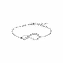 Bracelet Semi-rigide En Argent Et Oxydes De Zirconium