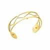 Bracelet Manchette Les Georgettes Les Essentielles Tresse Doré, 14mm