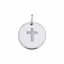 Pendentif Saunier Croix En Argent