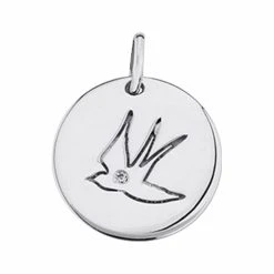 Pendentif Saunier Hirondelle En Argent