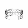 Bracelet Manchette Les Georgettes Les Précieuses Faucon, Finition Argentée, 25mm