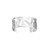 Bracelet Manchette Les Georgettes Les Essentielles Sonore Finition Argentée, 25mm -Swarovski Boutique 70392661600000