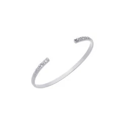 Bracelet Saunier Minéral En Argent Et Oxydes De Zirconium