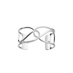 Bracelet Manchette Les Georgettes Les Précieuses Songe, Finition Argentée, 25mm