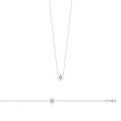 Bracelet En Argent Rhodié, 18cm