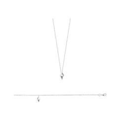 Chaîne De Cheville En Argent Rhodié