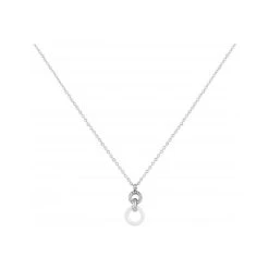 Collier Ceranity Motif Cercle En Céramique Et Acier