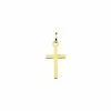 Pendentif Religieux Croix En Or Jaune -Swarovski Boutique 9K7448