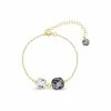 Bracelet Spark Barete Duo En Plaqué Or Sur Argent Et Cristaux -Swarovski Boutique BG44702SNC