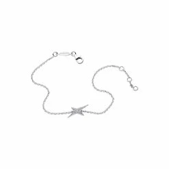 Bracelet Mauboussin French Valentine En Or Blanc Et Diamants 0.036ct