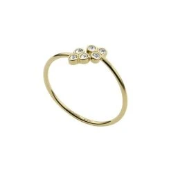 Bague FOSSIL Trio Glitz En Acier Et Verre