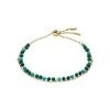 Bracelet Fossil Modern Meadows En Métal Doré, Turquoises Et Malachites Vertes -Swarovski Boutique JF04132710