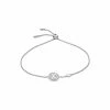 Bracelet FOSSIL Sterling Silver En Argent Et Nacre -Swarovski Boutique JFS00519040
