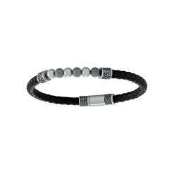 Bracelet Jourdan Bijoux Héritage Phoenix En Cuir Et Acier