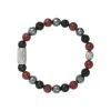 Bracelet Lauren Steven Design En Agate Noire, Jaspe Rouge Et Hématite, Taille M -Swarovski Boutique LSB08M133