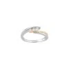 Bague En Or Rose Et Or Blanc Et Diamant, 0.16ct -Swarovski Boutique PZB44YB4 rbz