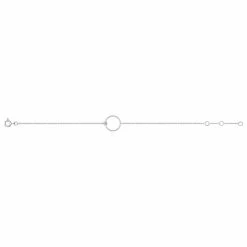 Bracelet En Or Blanc Et Diamant De 0.004ct