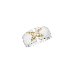 Bague Mauboussin Ta Beauté Me Submerge En Or Blanc, Or Jaune Et Diamants