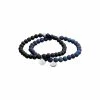 Bracelet Tom Hope Laguna Blue & Black En Acier Et Pierres Bleues Et Noires -Swarovski Boutique TM0504