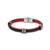 Bracelet Lotus Style Urban Man En Acier Et Cuir -Swarovski Boutique ls1829 2 3