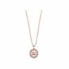 Pendentif Mauboussin Vie, Volupté & Passion En Or Rose Et Saphirs Roses -Swarovski Boutique pe0802pgps
